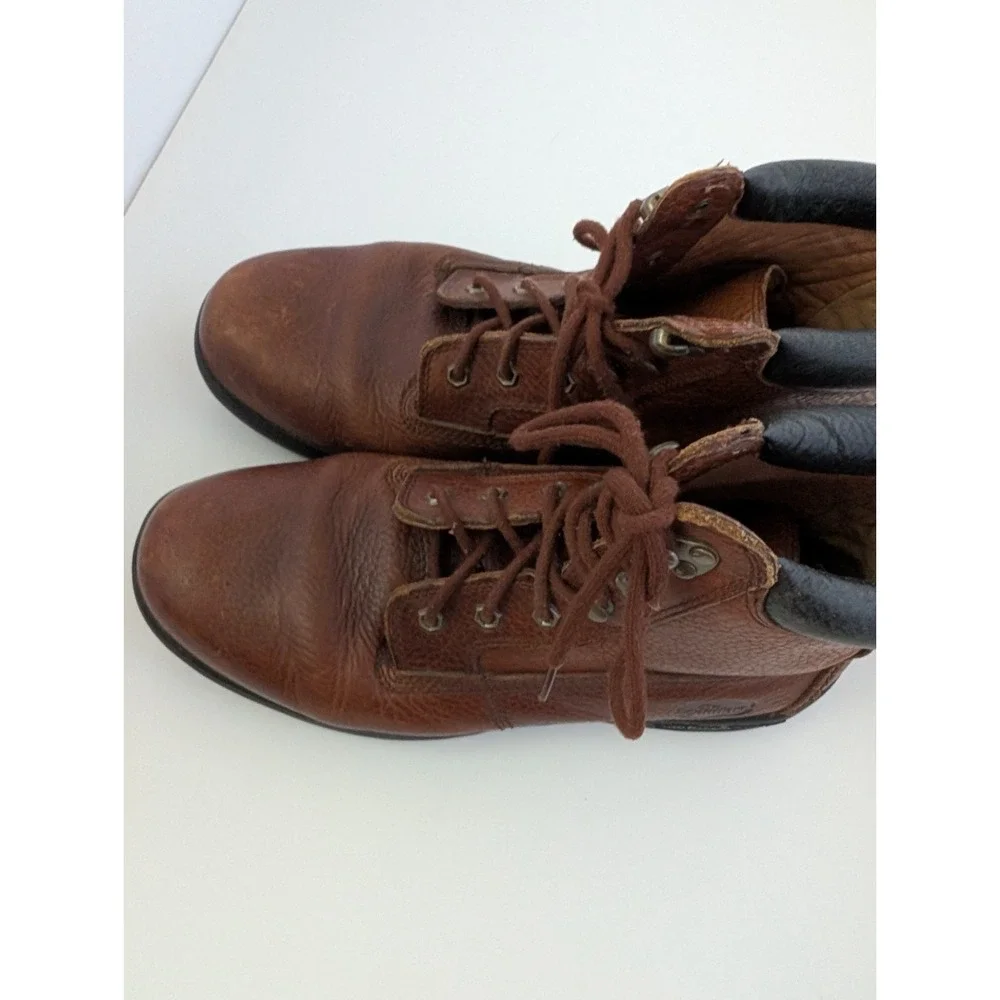 Men's Dr.Comfort Leather Work Boots Size 12W Pre Owned in Good Condition